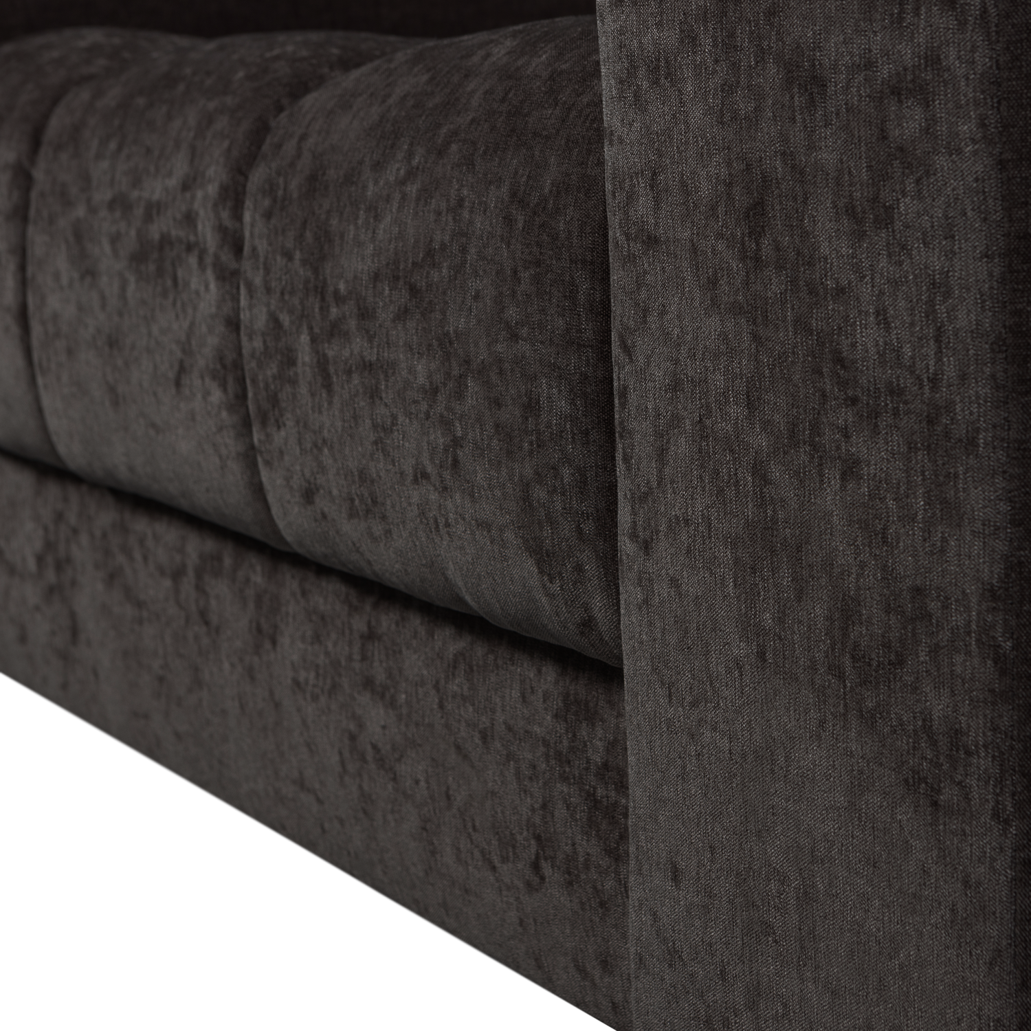 WOOOD canapea 3 locuri SECOND DATE | 100% Pes | Antracit | 78x316x99 cm