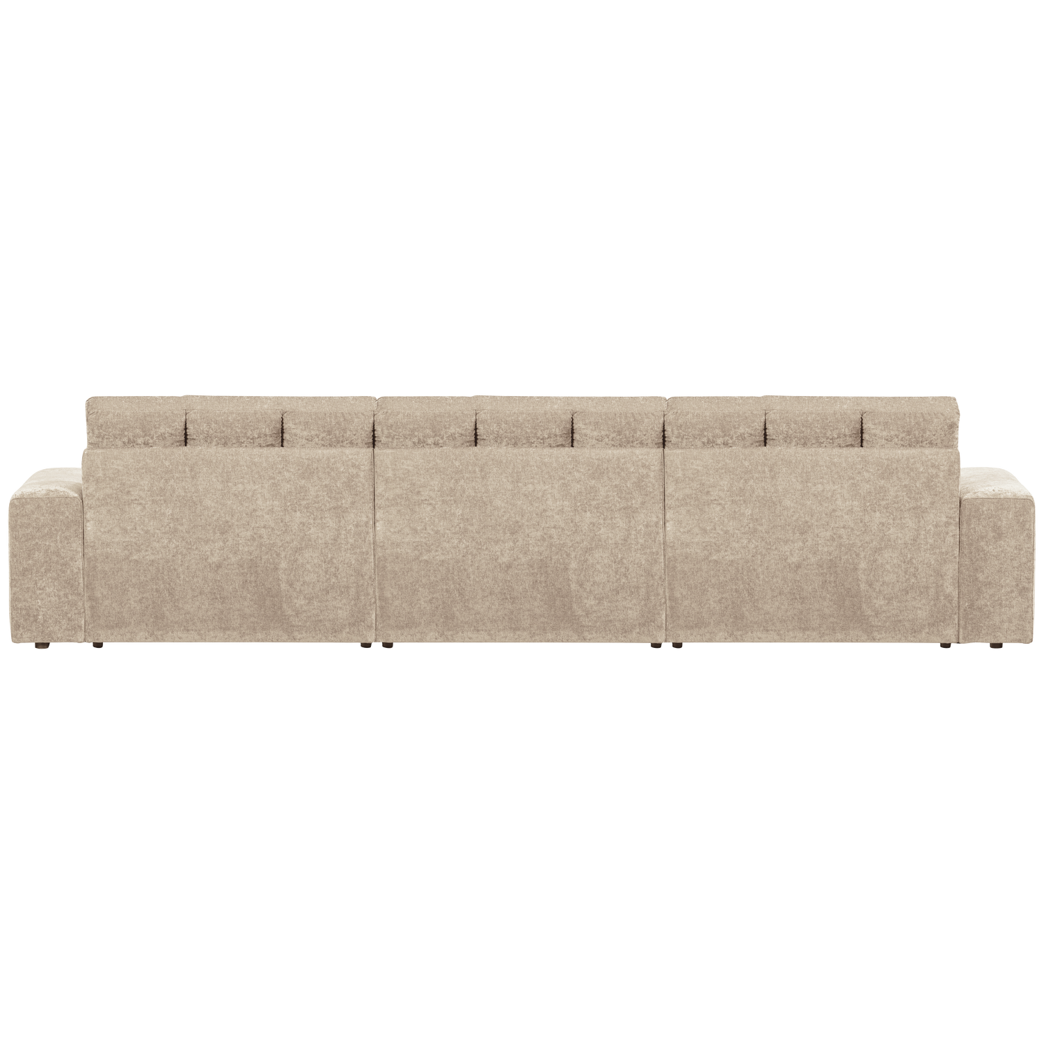 WOOOD canapea 3 locuri SECOND DATE | 100% Pes | Nougat | 78x316x99 cm
