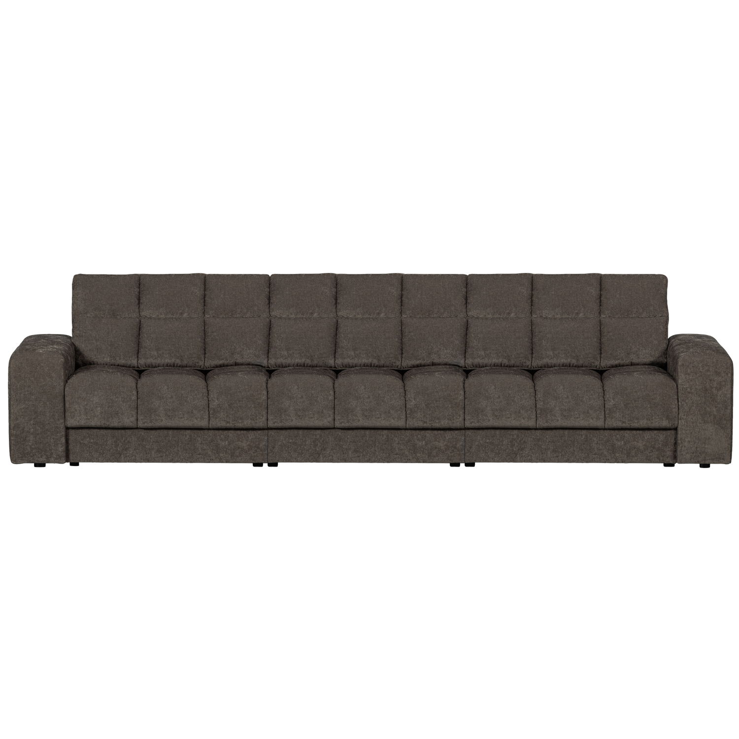 WOOOD canapea 3 locuri SECOND DATE | 100% Pes | Gri cald | 78x316x99 cm