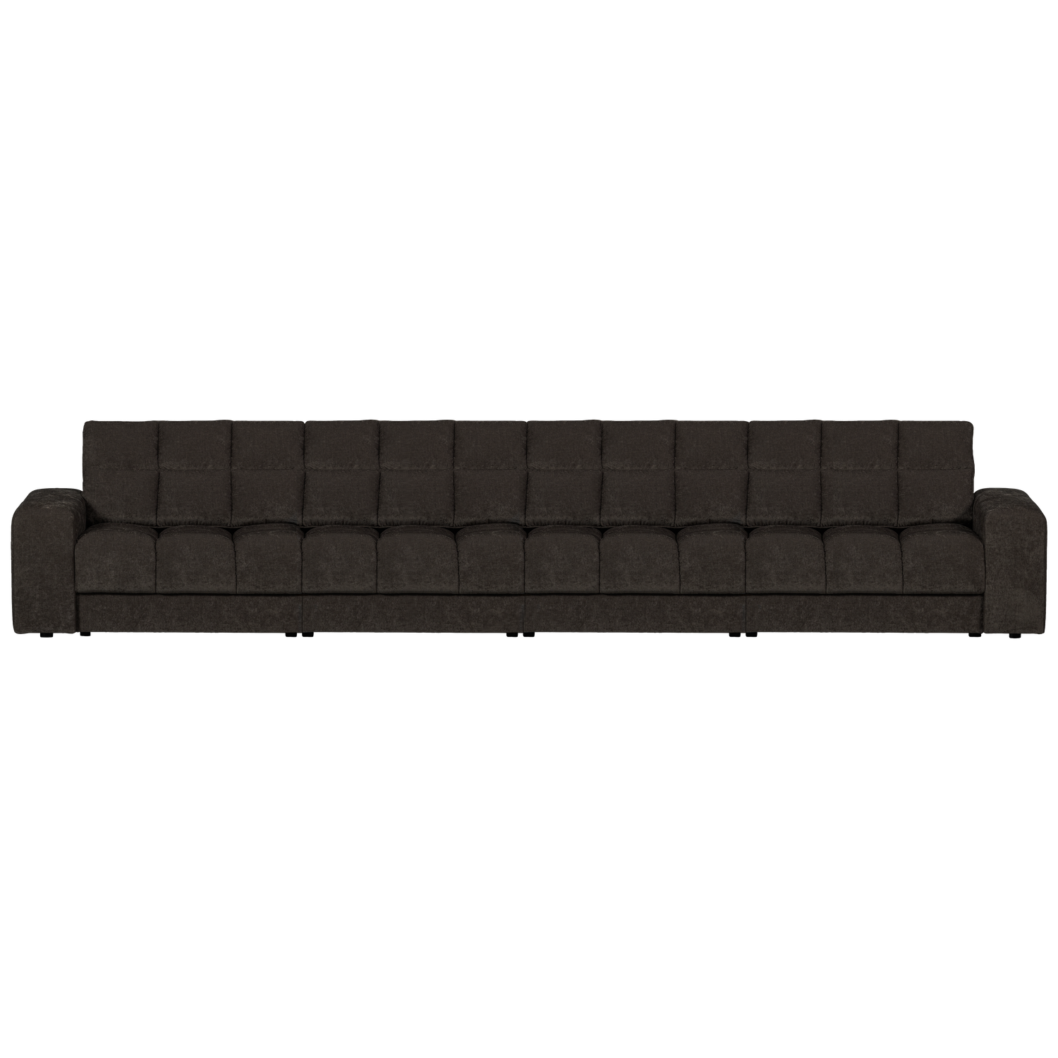 WOOOD canapea 4 locuri SECOND DATE | 100% Pes | Antracit | 78x406x99 cm