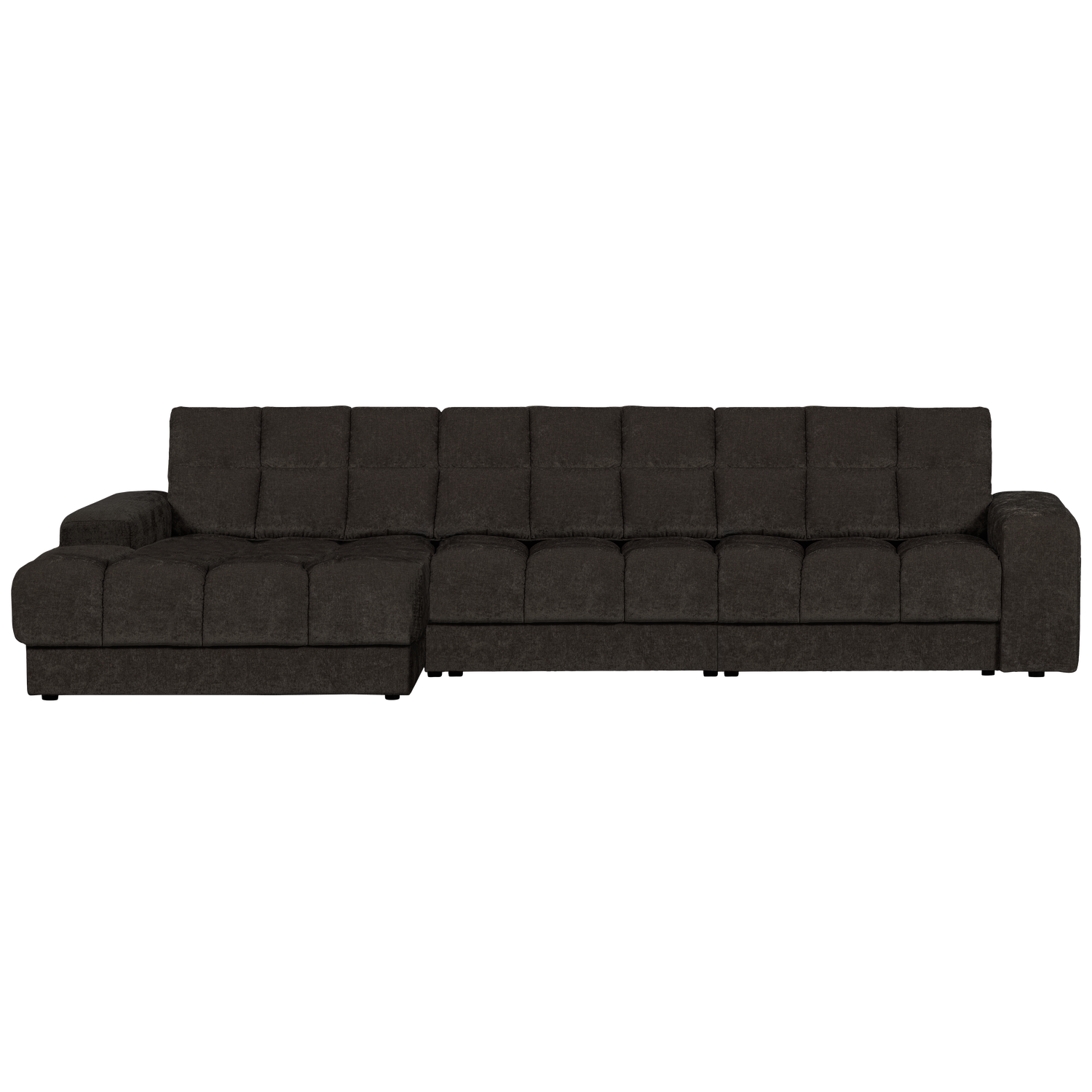 WOOOD canapea mare SECOND DATE CHAISE LONGUE | 100% Pes | Antracit | 78x316x162 cm