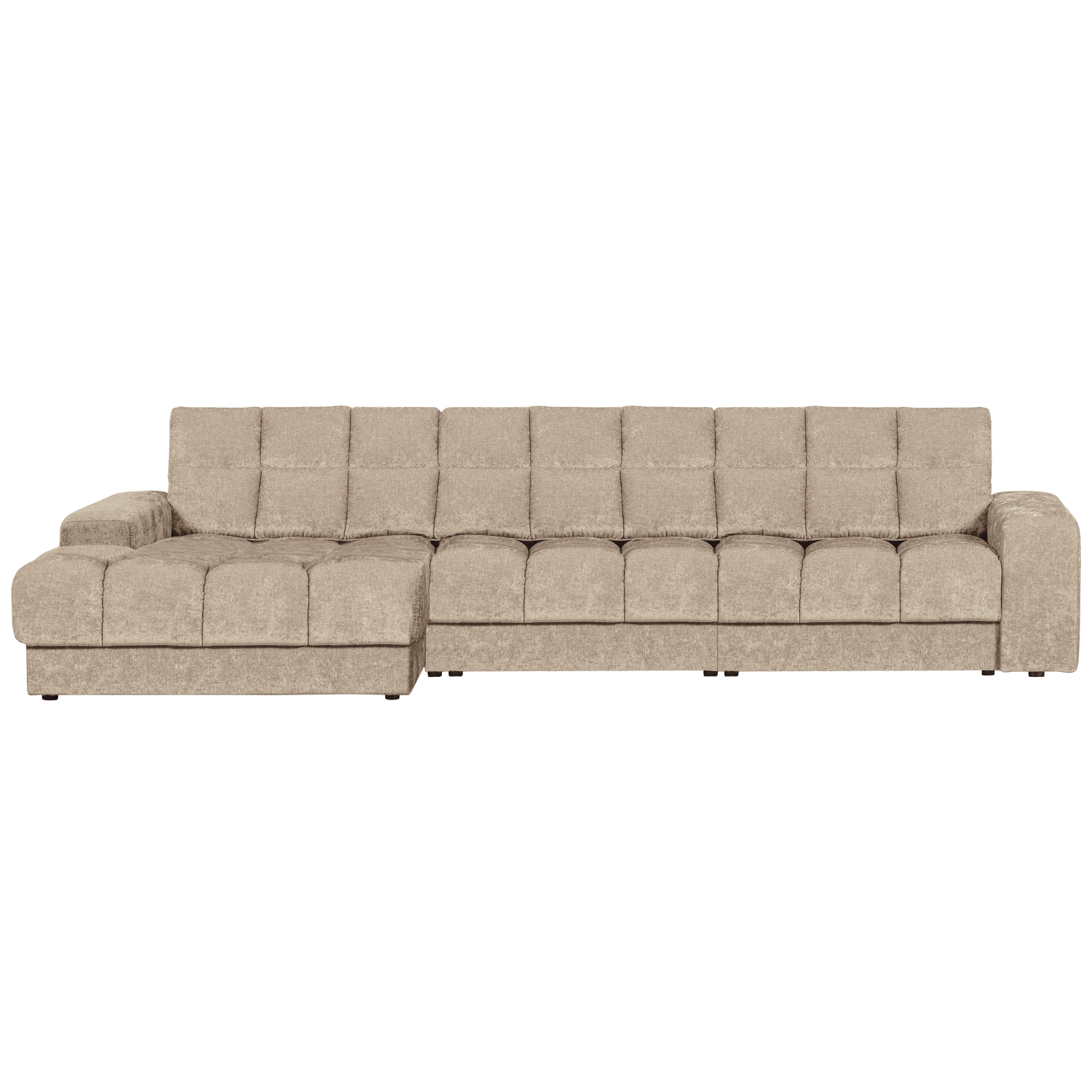 WOOOD canapea mare SECOND DATE CHAISE LONGUE | 100% Pes | Nougat | 78x316x162 cm