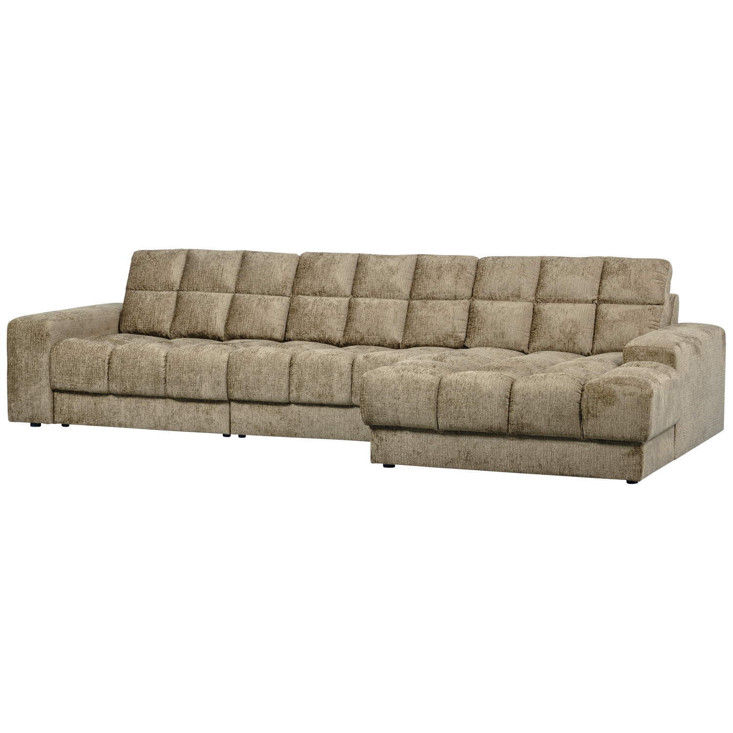 WOOOD canapea mare SECOND DATE CHAISE LONGUE | 100% Pes | Wheatfield | 78x316x162 cm