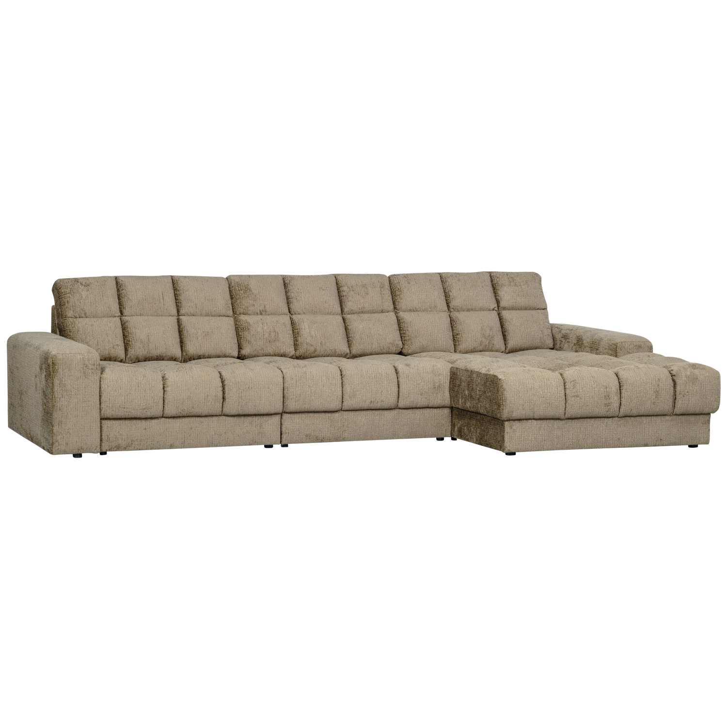 WOOOD canapea mare SECOND DATE CHAISE LONGUE | 100% Pes | Wheatfield | 78x316x162 cm