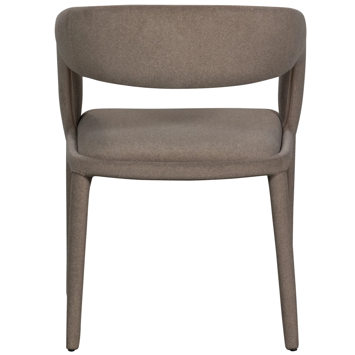 ARMS DINING CHAIR FELT BROWN