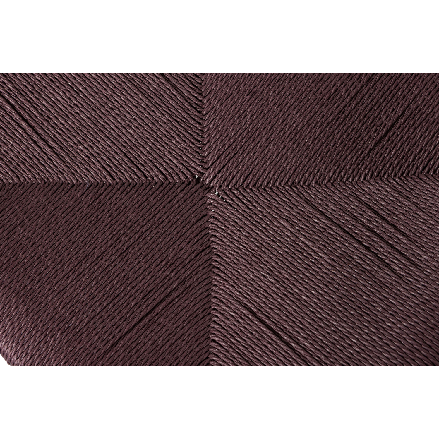 EMBRACE DINING CHAIR BRAIDED SEAT DARK BROWN