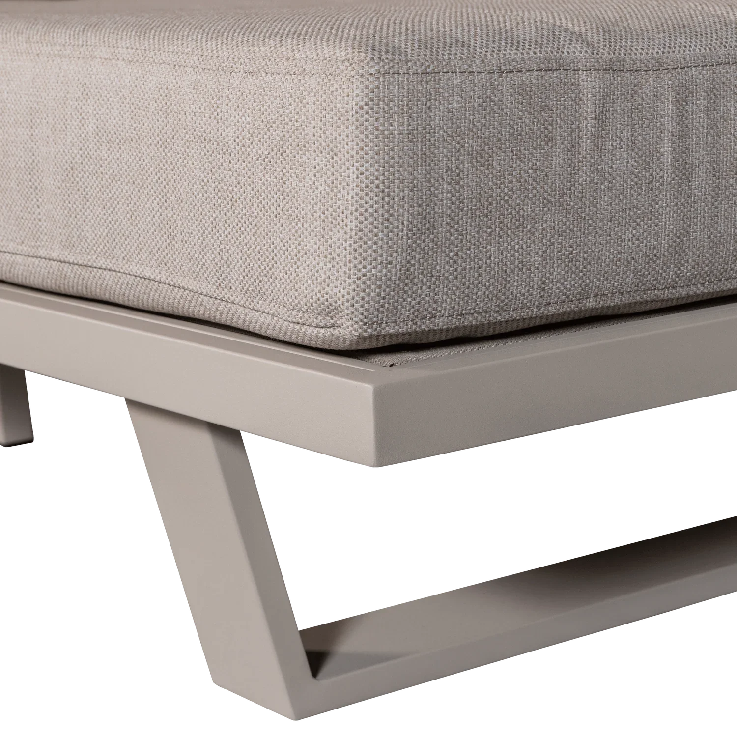 BEAR 3-SEATER GARDEN BENCH ALUMINIUM SAND