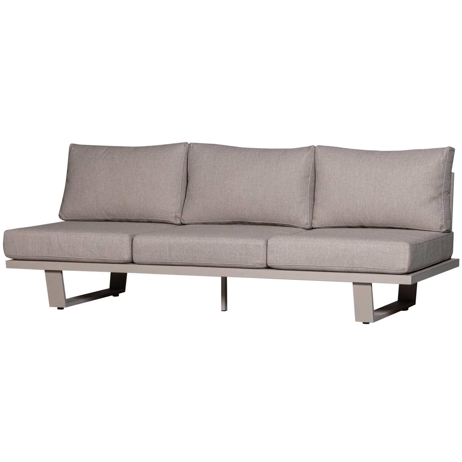 BEAR 3-SEATER GARDEN BENCH ALUMINIUM SAND