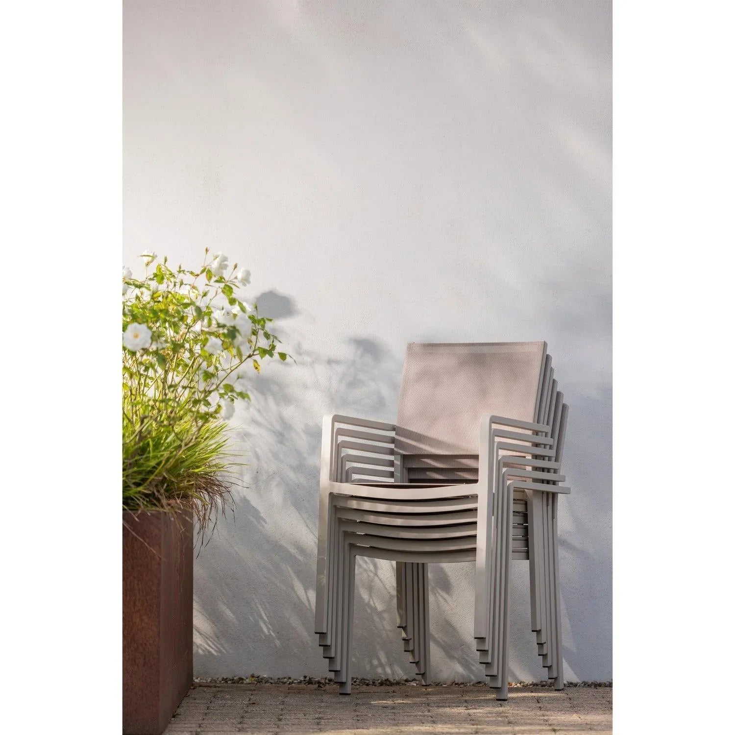 FOWL GARDEN CHAIR ALUMINIUM/TEXTILE SAND