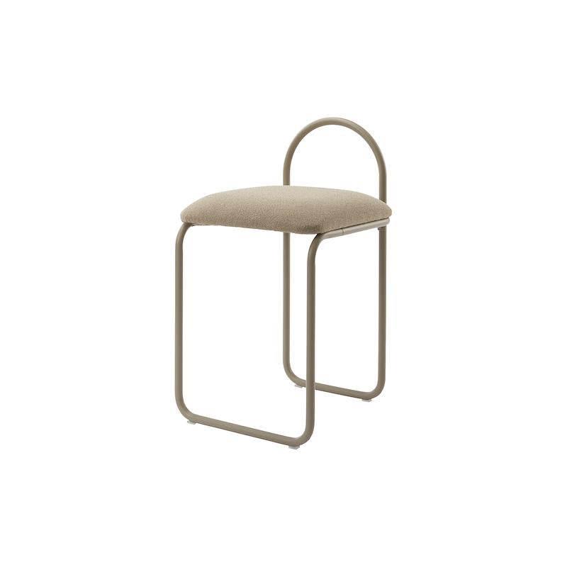 AYTM Scaun ANGUI | Oțel și Material Bouclé | Amber / Dusty Blue / Anthracite / Taupe | Design Organic Tip Șarpe 68cm