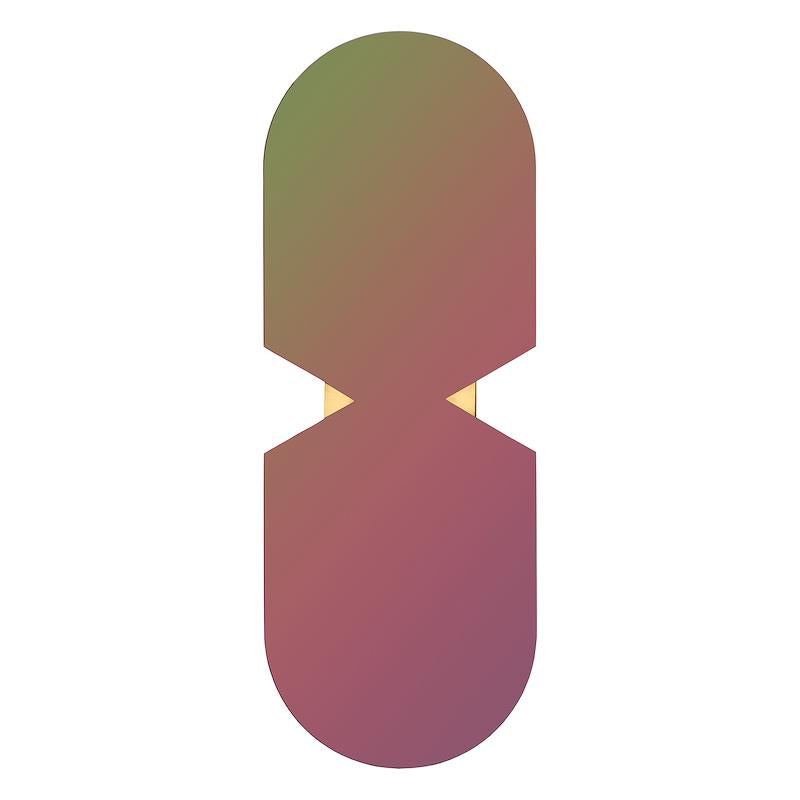 AYTM Oglindă VERTO | Sticlă și MDF | Rainbow / Black | Design Interactiv și Artă Murală | 120cm