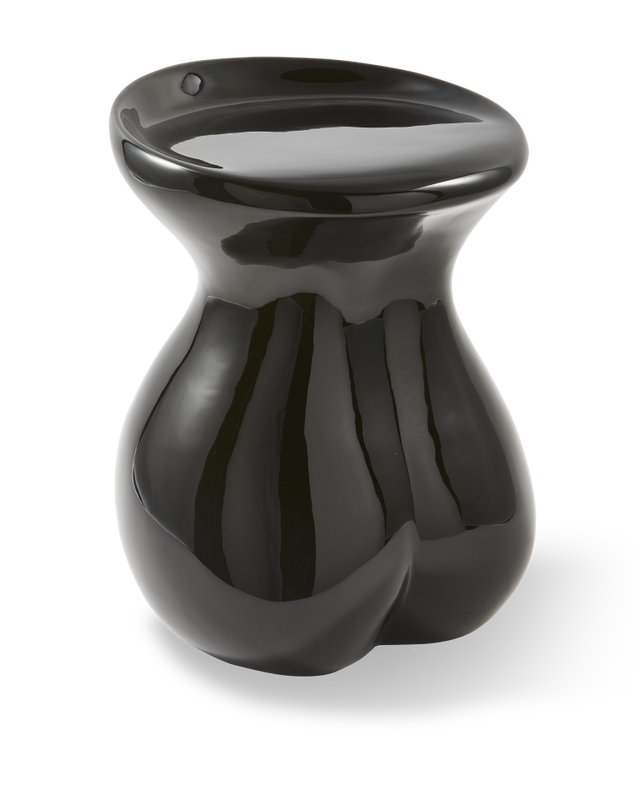 Taburet și Măsuță Laterală Body – Pols Potten - NEGRU 42.5x37.5x50 cm