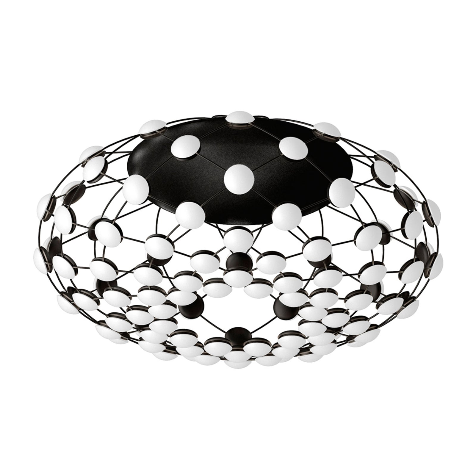 Luceplan plafonieră Mesh | Negru | Ø 72 cm