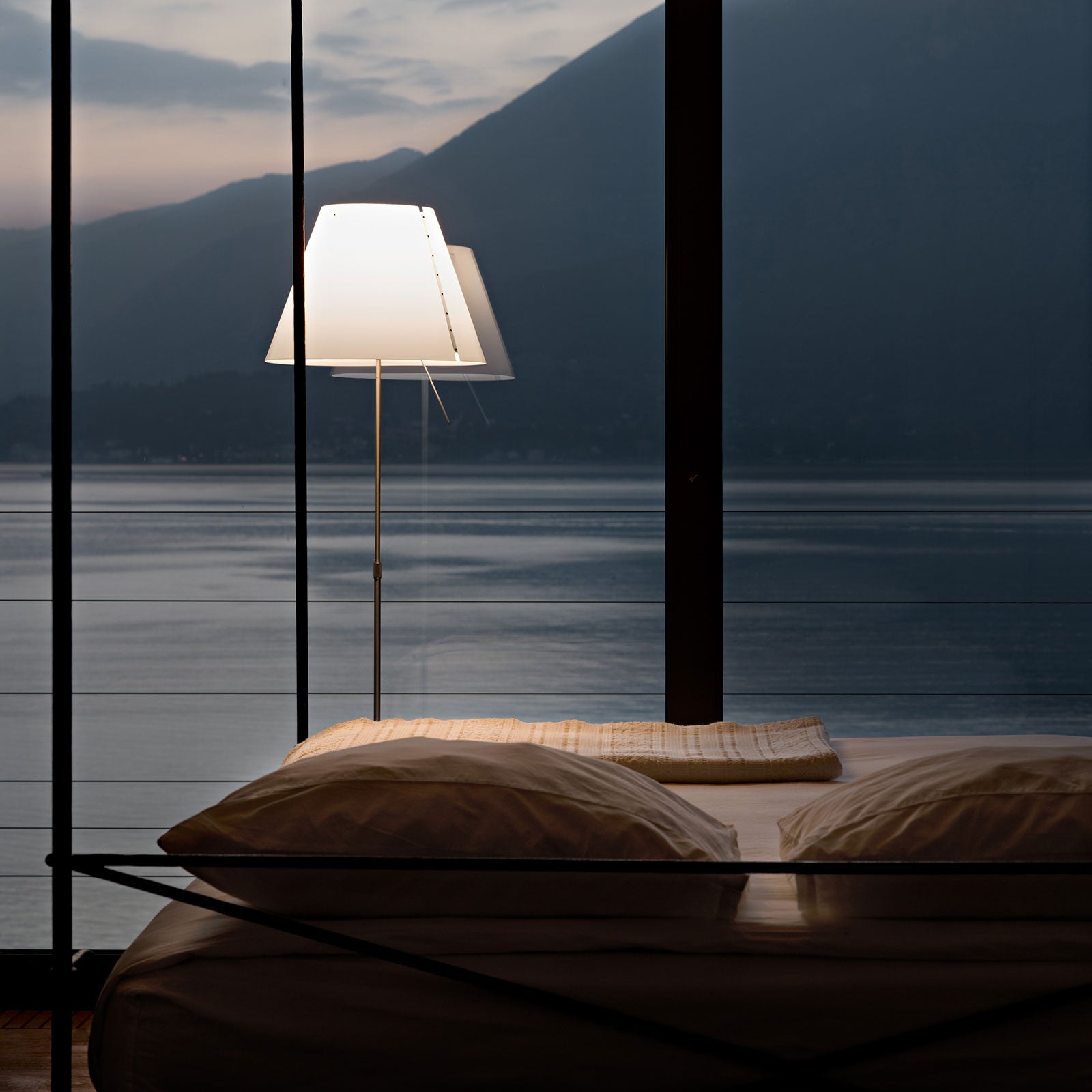 Luceplan lampadar Costanza | D13ti aluminiu/alb