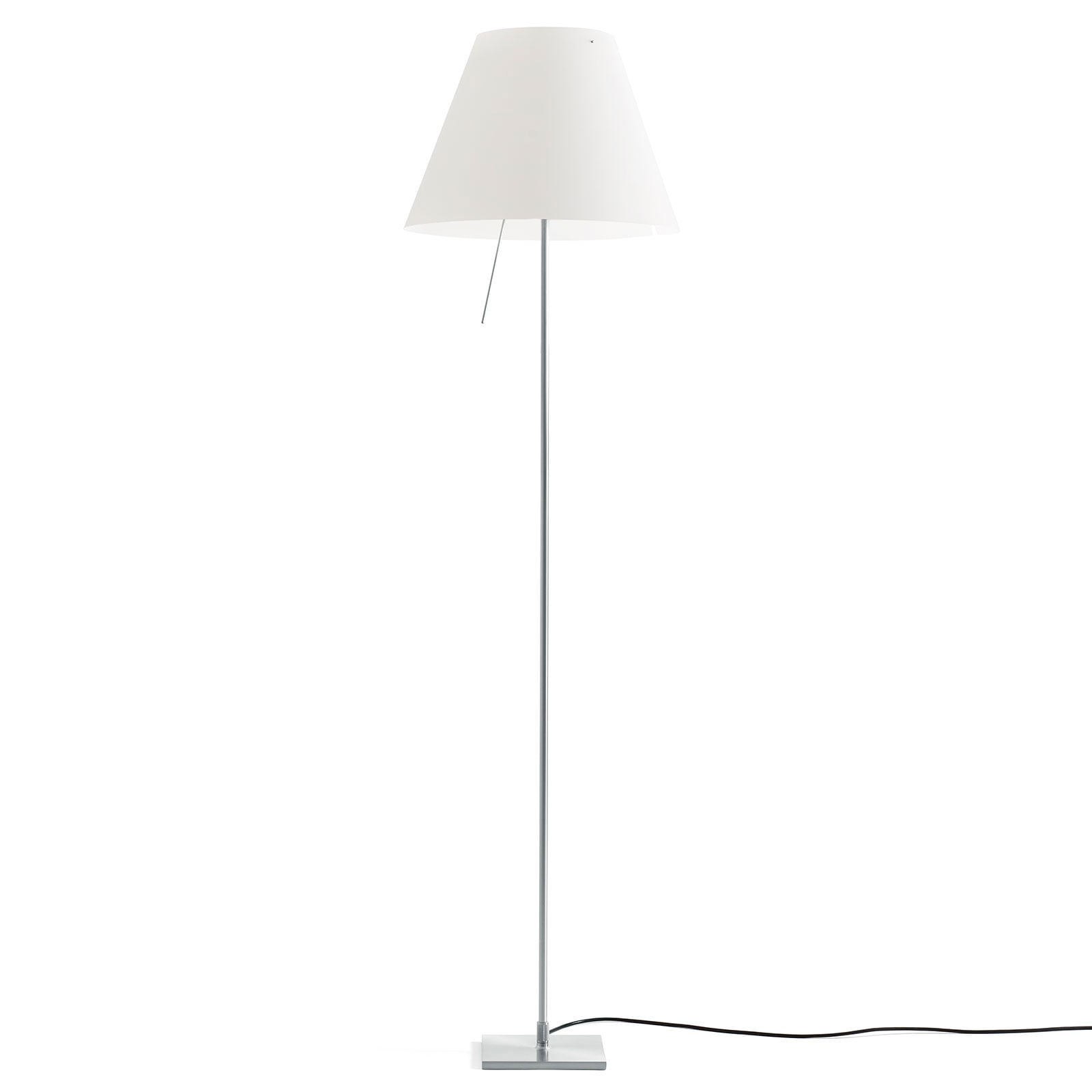 Luceplan lampadar Costanza | D13tif aluminiu/alb