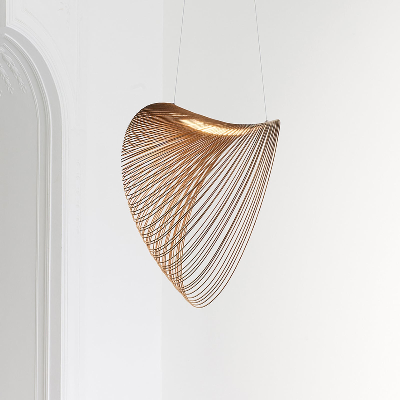 Luceplan lustră Illan | Mesteacăn | Ø 80 cm