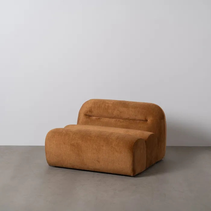 Modul Drept Muștar din Material Textil (102 x 94 x 64 cm)