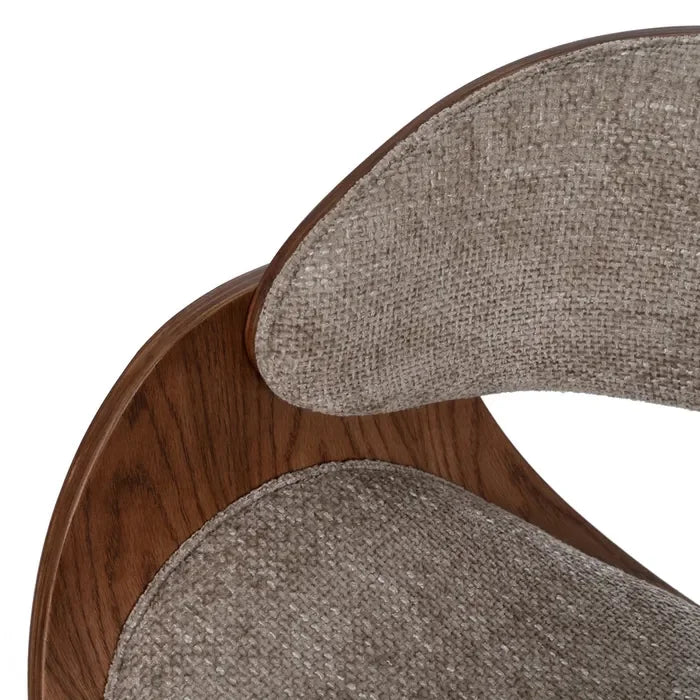 Scaun de birou cu roți, bej și maro, 59 x 64 x 88 cm – confort și design ergonomic