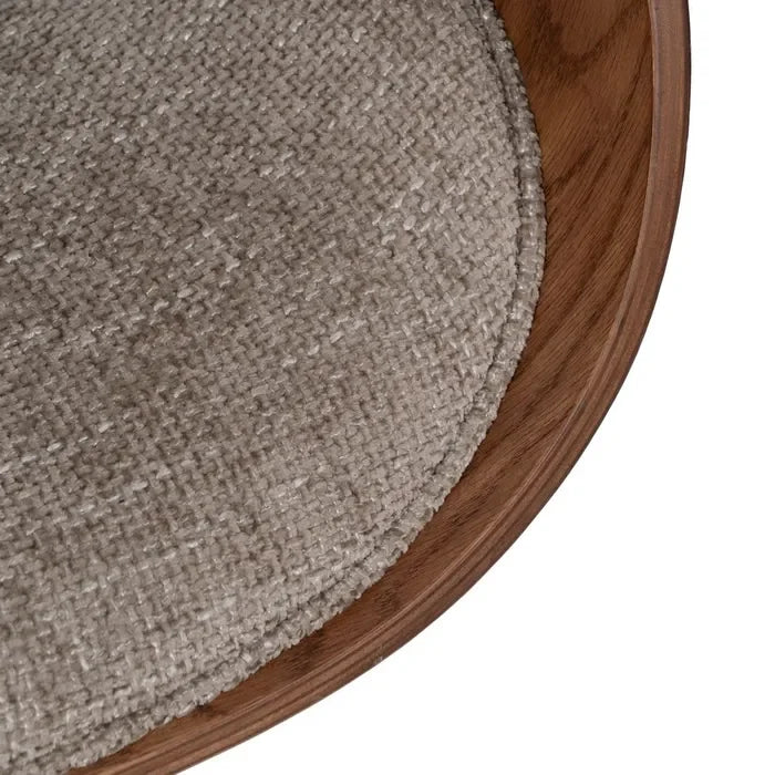 Scaun de birou cu roți, bej și maro, 59 x 64 x 88 cm – confort și design ergonomic