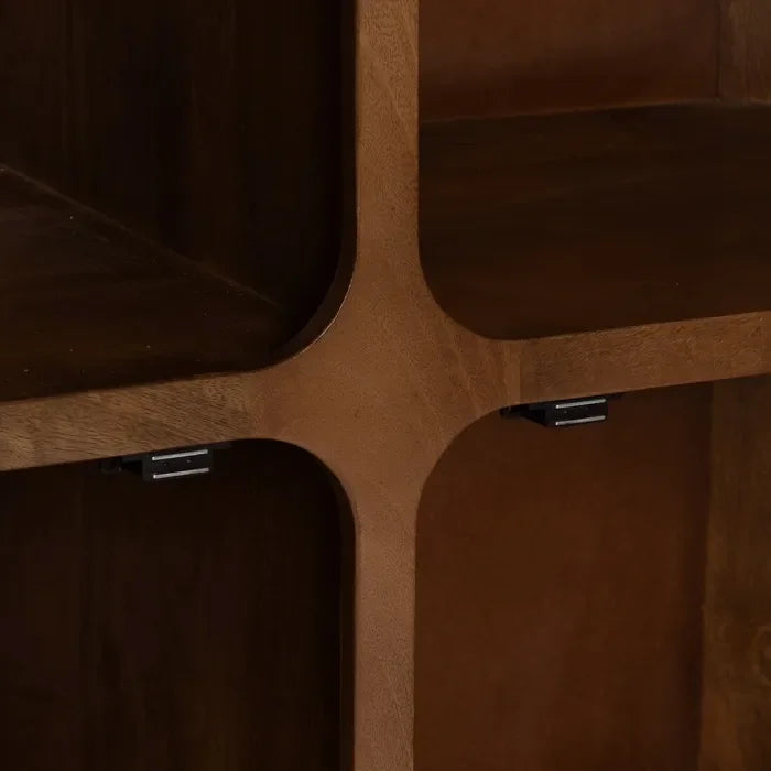 Dulap din lemn de mango maro, 104 x 45 x 110 cm – design modern și spațiu generos