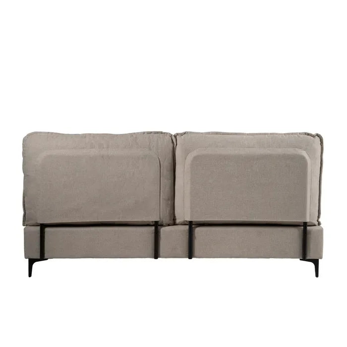 Pat tapițat bej 192 x 214 x 95 cm – pentru o oază de confort și relaxare