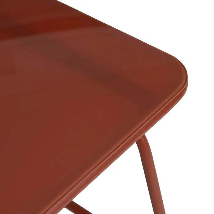 Set Mobilier Grădină STEEL Modern – 4 Piese cu Masă din Sticlă Securizată