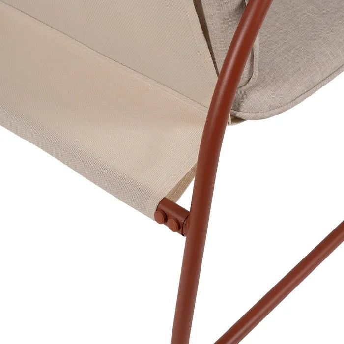 Set Mobilier Grădină STEEL Modern – 4 Piese cu Masă din Sticlă Securizată