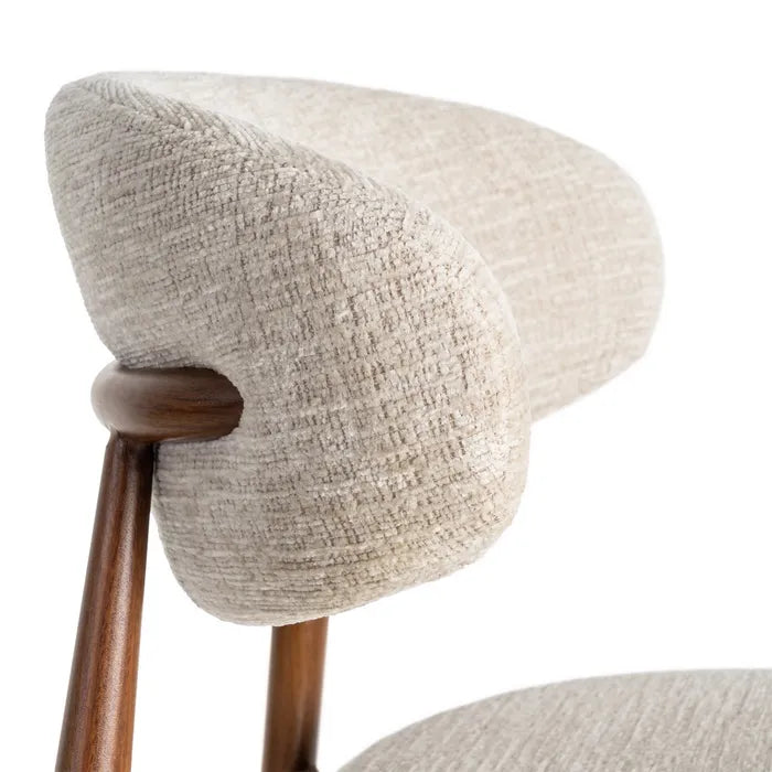 SCAUN DE BAR BEIGE Textil-Metal Finisaj Contract Material Hidrofug 53 x 52 x 95 cm 4