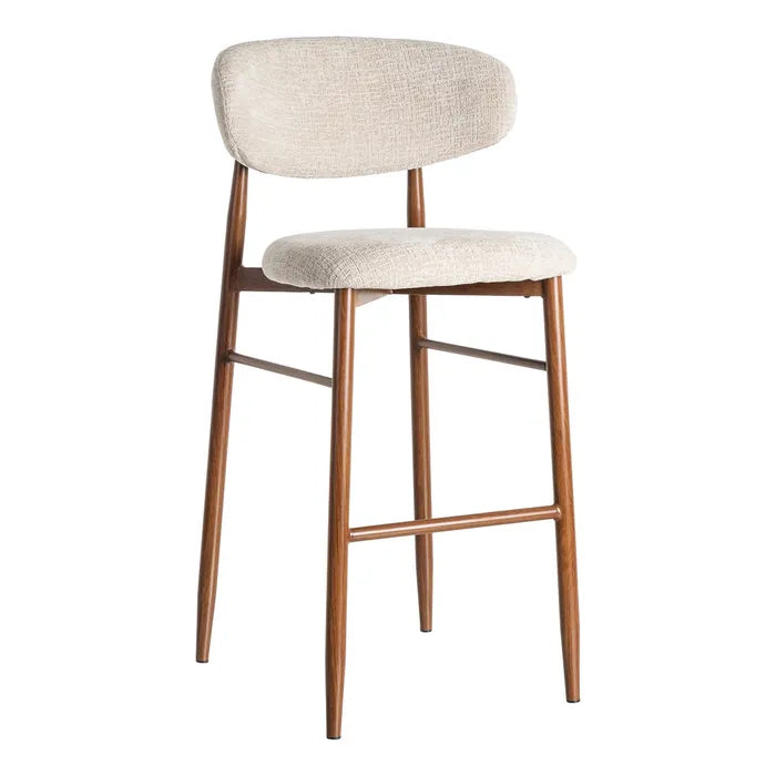SCAUN DE BAR BEIGE Textil-Metal Finisaj Contract Material Hidrofug 54 x 52 x 105 cm 8