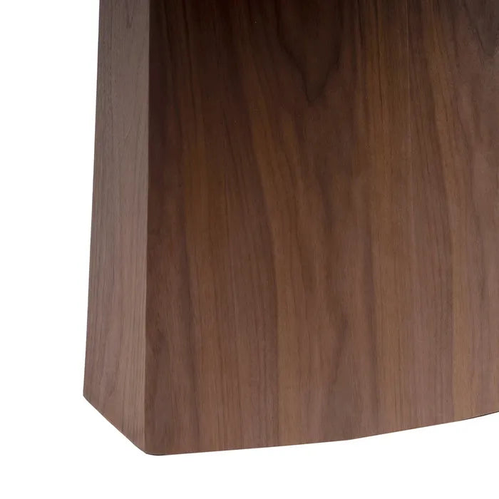 Masă Dining Ixia, Dreptunghiulară, Blat Ceramic cu Aspect Marmură Alb-Maronie și MDF, 180 x 90 x 75 cm