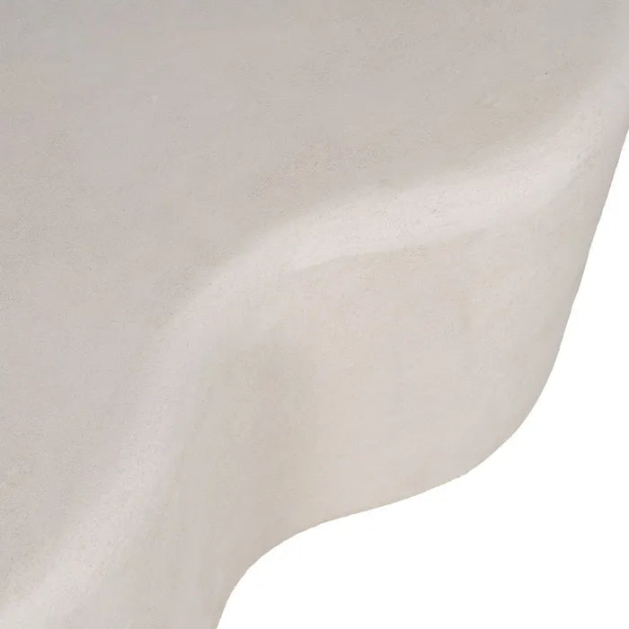 Ixia Măsuță de Cafea Wilma, Alb, MDF, Stil Modern, 125.5 x 79 x 46 cm (Nu necesită montaj)