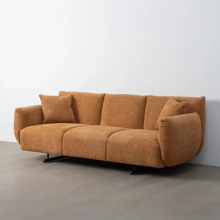 Canapea, 230 x 100 x 79 cm, Ocru – Confort generos și stil modern