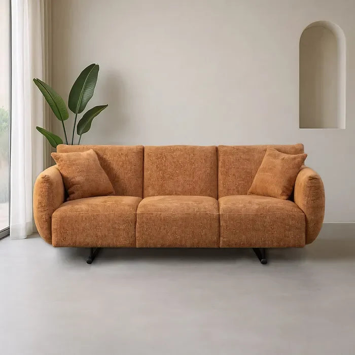 Canapea, 230 x 100 x 79 cm, Ocru – Confort generos și stil modern