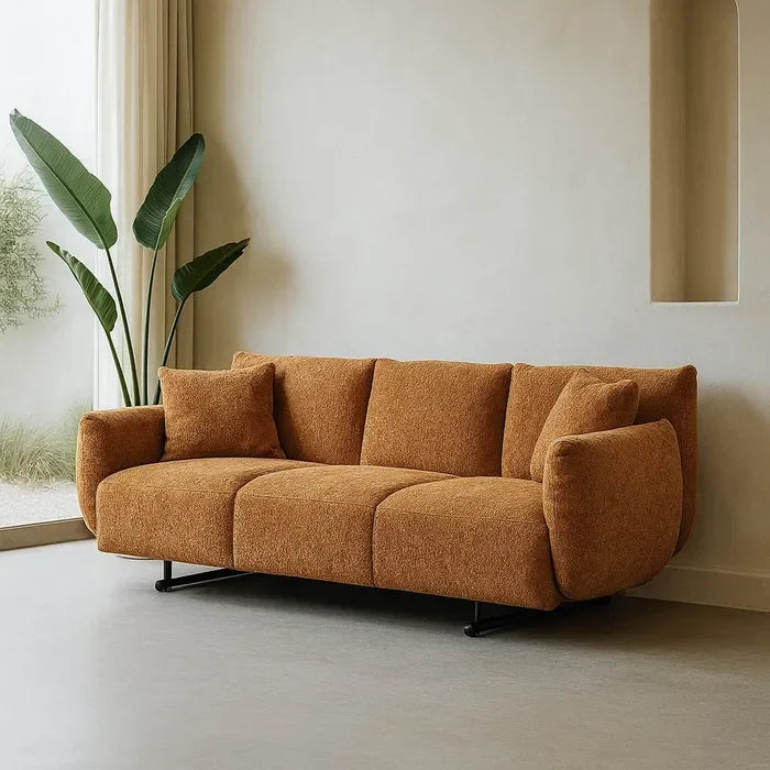 Canapea, 230 x 100 x 79 cm, Ocru – Confort generos și stil modern