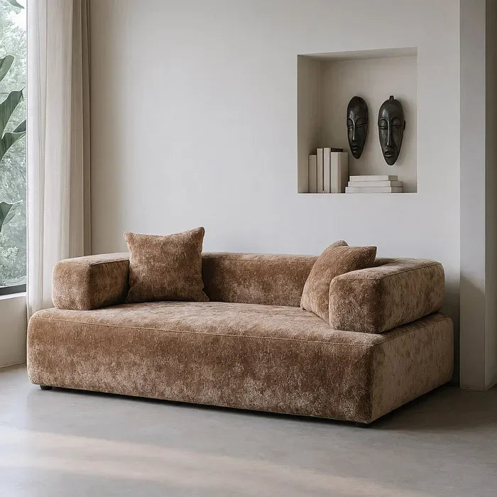 Canapea, 200 x 100 x 64 cm, Bej – Design minimalist și confort sporit