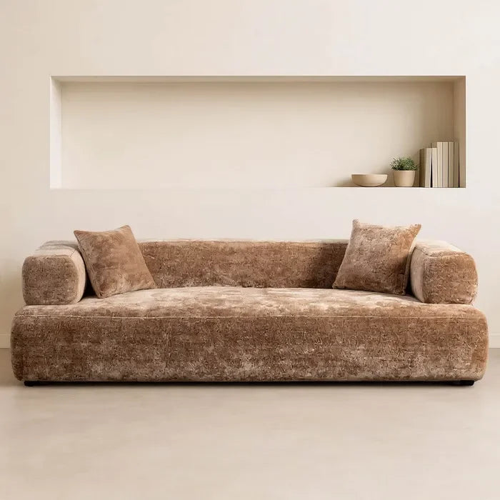 Canapea, 245 x 100 x 64 cm, Bej – Confort extins și stil minimalist