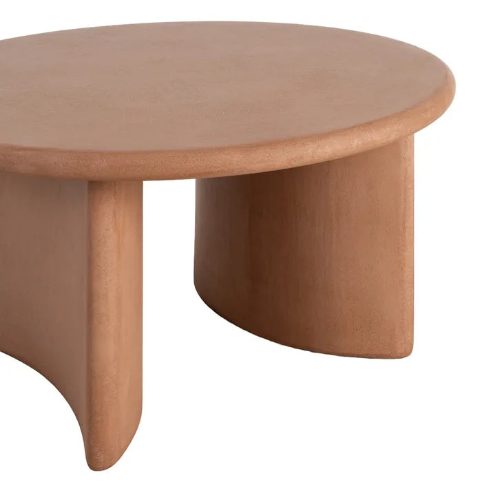 Ixia Măsuță de Cafea , Rotundă, Aspect Microciment Tile, Ø 80 x 38.5 cm