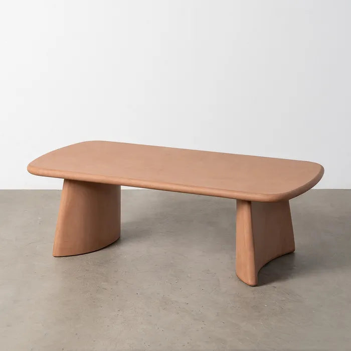 Ixia Măsuță de Cafea , Aspect Microciment Tile, Design Minimalist, 120 x 60 x 38.5 cm