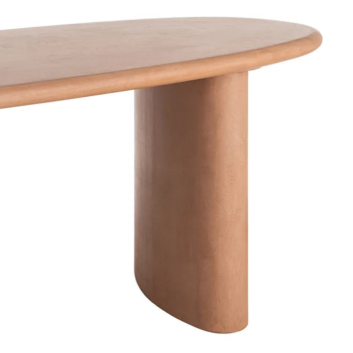 Ixia Masă Dining , Dreptunghiulară, Aspect Microciment Tile, 180 x 90 x 76 cm