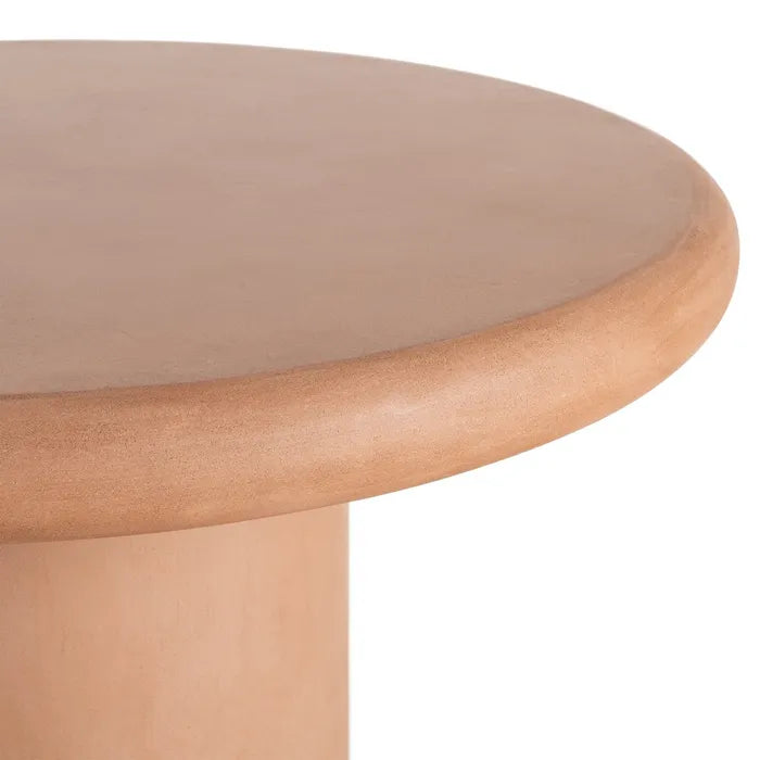 Ixia Masă Dining , Rotundă, Aspect Microciment Tile, 120 x 120 x 76 cm