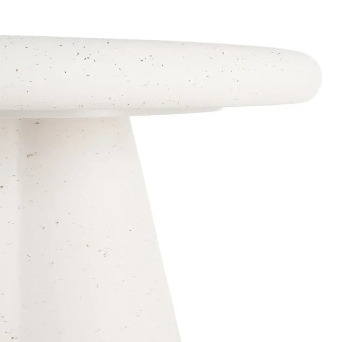 Ixia Masă Dining , Rotundă, Aspect Terrazzo și Microciment, 120 x 120 x 76 cm
