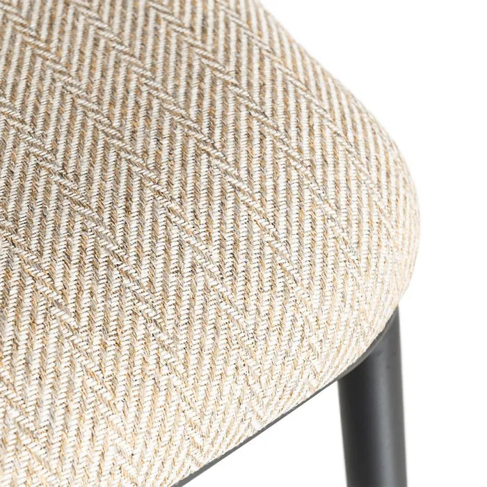 Ixia Scaun de Bar Spike, Bej, Material Textil și Metal, 55 x 55 x 96 cm