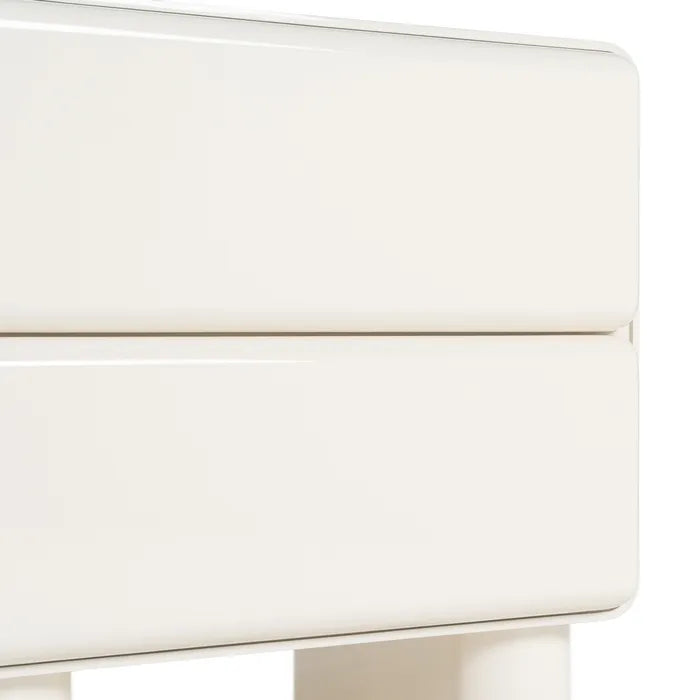 Noptieră din MDF Lăcuit, Bej Crem – Design Elegant și Modern, 56.5 x 56.5 cm