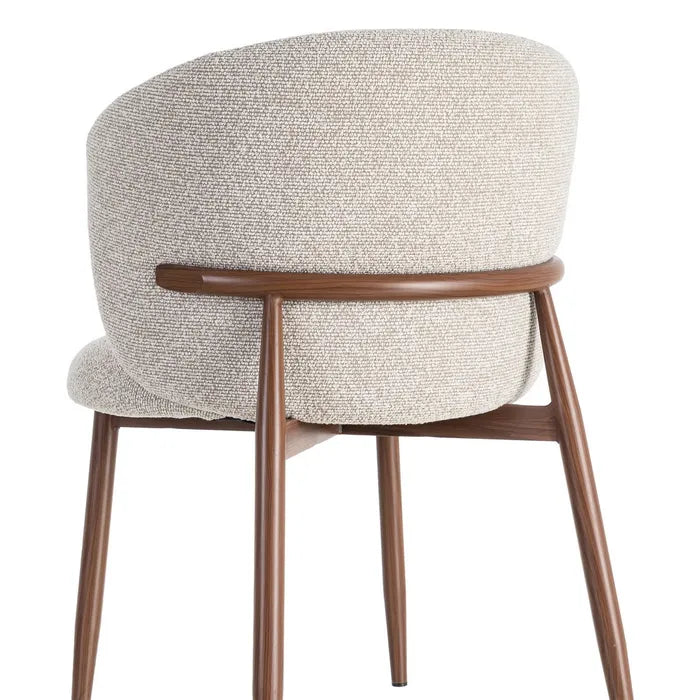 SCAUN MARBLE BEIGE | Textil-Metal | Finisaj Contract | Confort Extins 57 x 59 x 81 cm