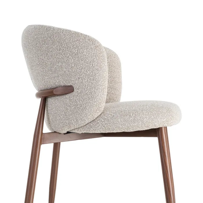 SCAUN MARBLE BEIGE | Textil-Metal | Finisaj Contract | Confort Extins 57 x 59 x 81 cm