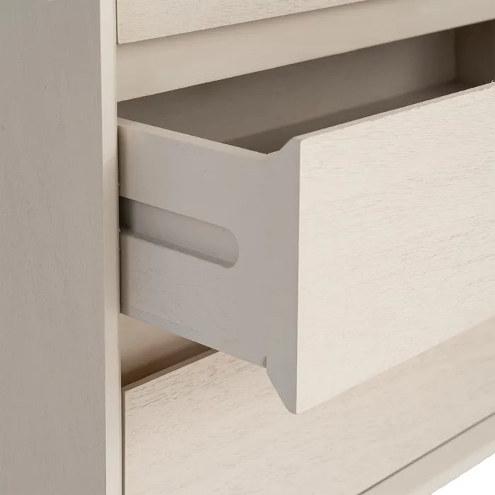 Noptieră Ixia, Crem, din MDF, cu Sertare, Stil Modern, 50 x 35 x 62.5 cm
