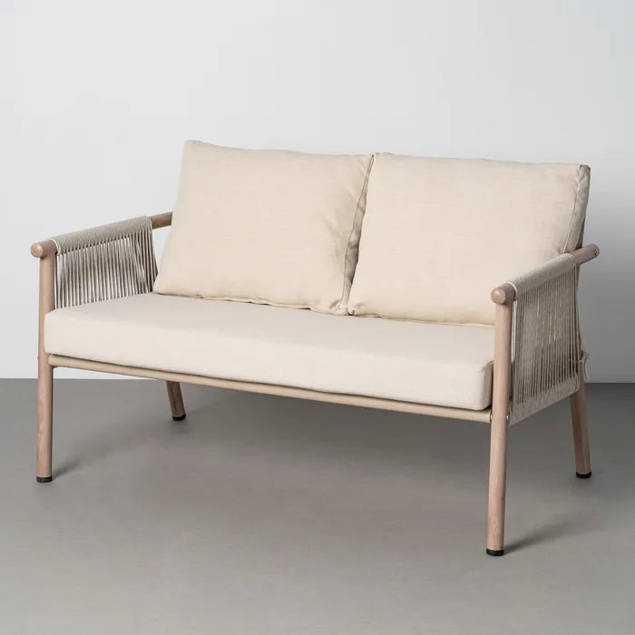 Set Mobilier Grădină SALINA – Design din Ratan PE și Blat din Piatră Sinterizată (4 Piese) 4