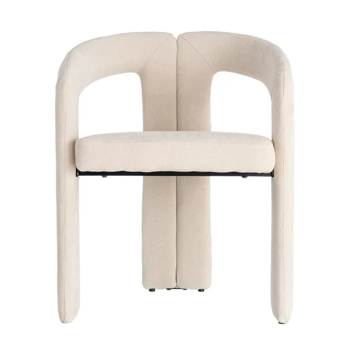 Ixia Fotoliu , Crem, Material Textil și Metal, Design Modern, 60 x 50 x 76.5 cm