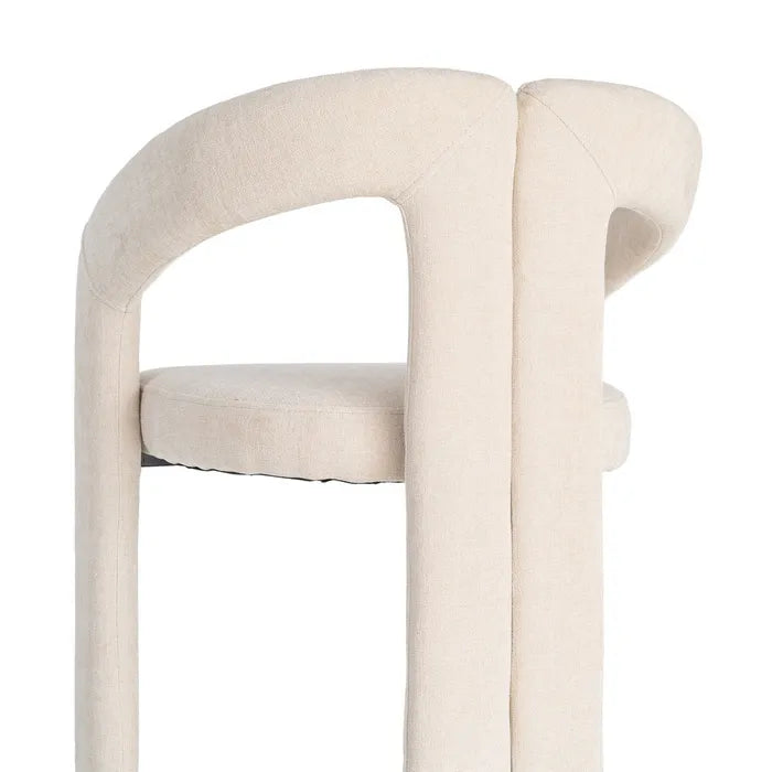 Ixia Fotoliu , Crem, Material Textil și Metal, Design Modern, 60 x 50 x 76.5 cm