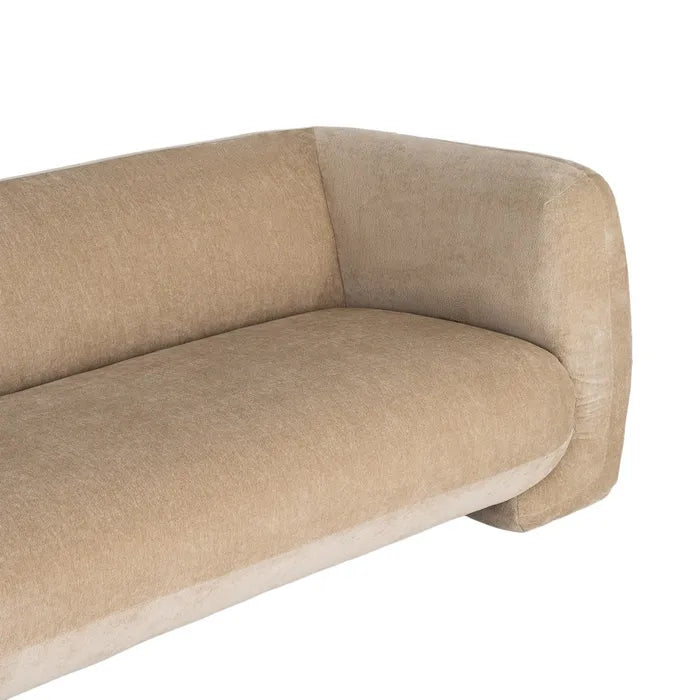 Canapea 3 Locuri Ixia, Material Textil, Stil Modern, 226 x 94 x 73 cm (Variante: Bej / Taupe / Somon)